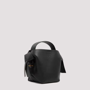 ACNE STUDIOS Elegant Mini Tote with Japanese-Inspired Bow - Brown Leather