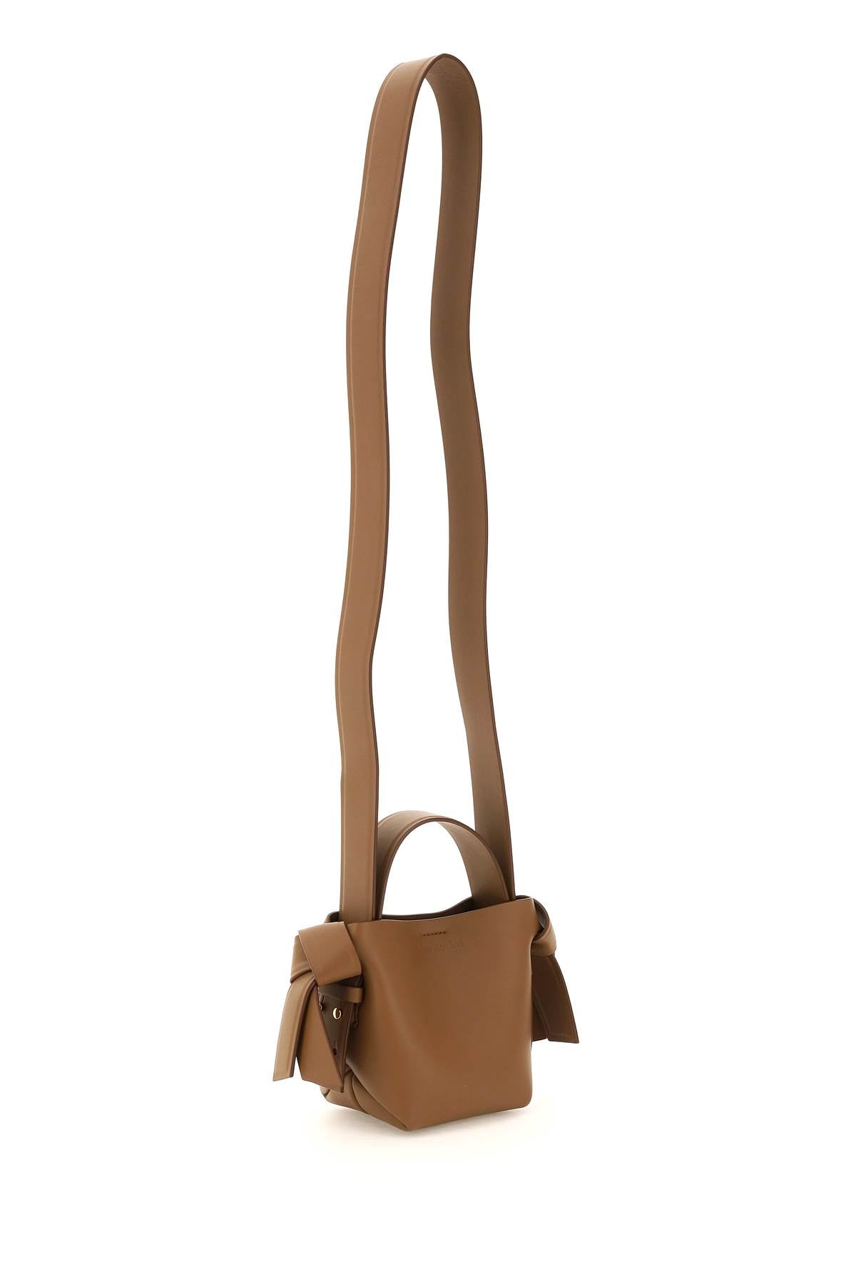 ACNE STUDIOS Mini Knot Detail Leather Tote Handbag