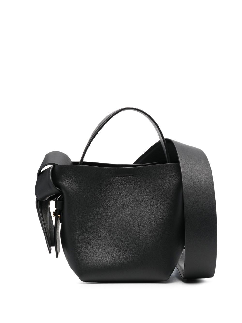 ACNE STUDIOS Mini Knot Detail Leather Tote Handbag