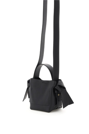 ACNE STUDIOS Mini Knot Detail Leather Tote Handbag