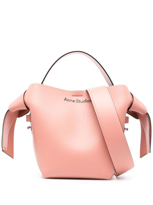 Salmon Pink Smooth Leather Top Handle Handbag