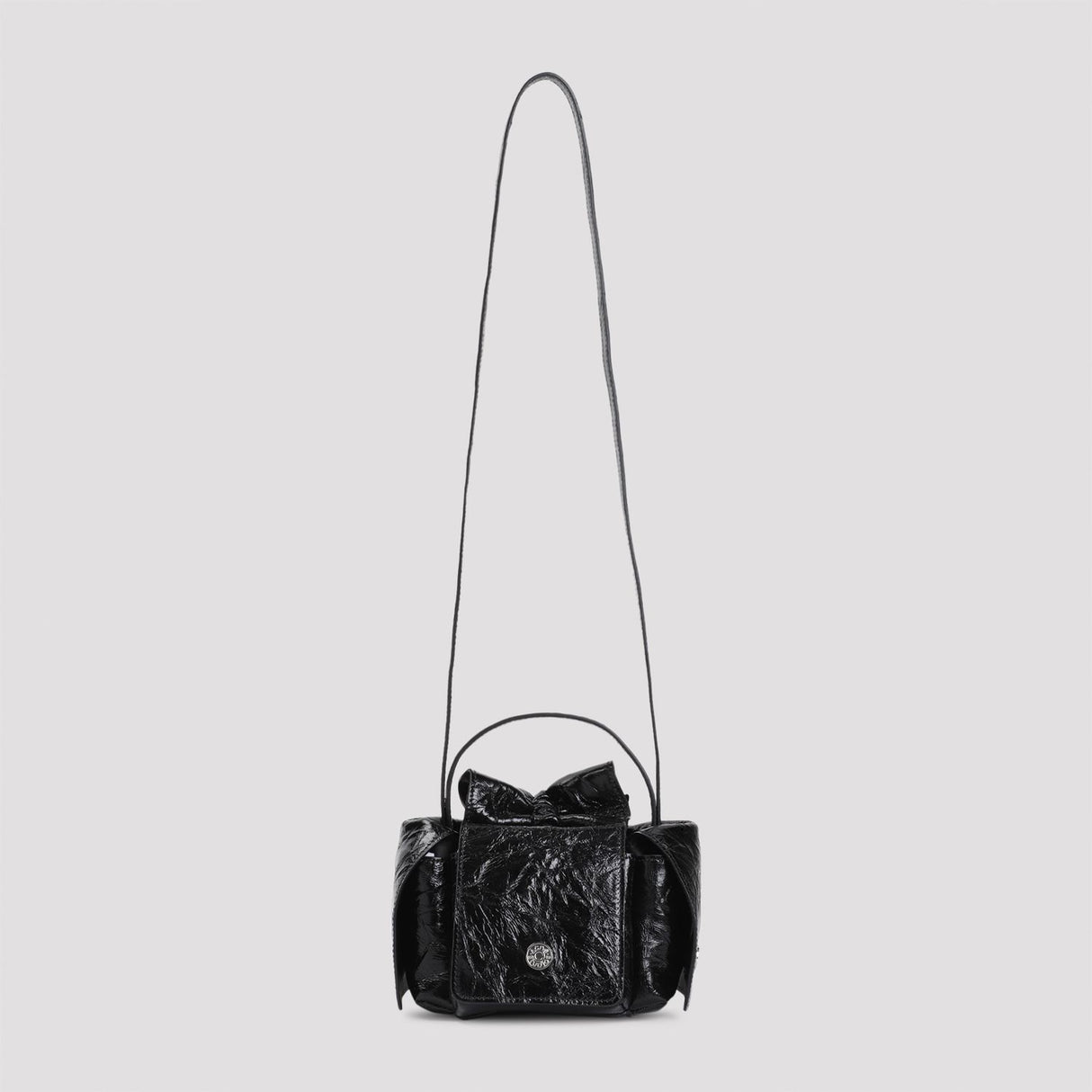 ACNE STUDIOS Stylish Mini Multi-Pocket Shoulder Handbag (6.5 x 4.3 x 4.3 in)