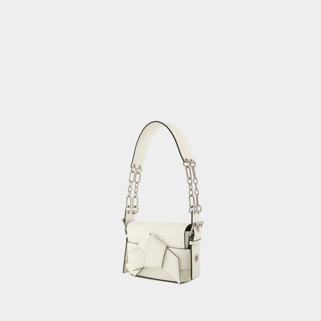 ACNE STUDIOS Elegant White Leather Shoulder Pouch