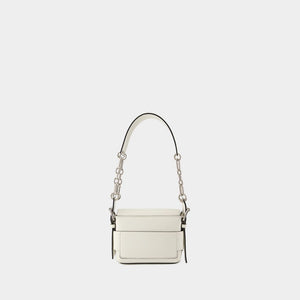 ACNE STUDIOS Elegant White Leather Shoulder Pouch