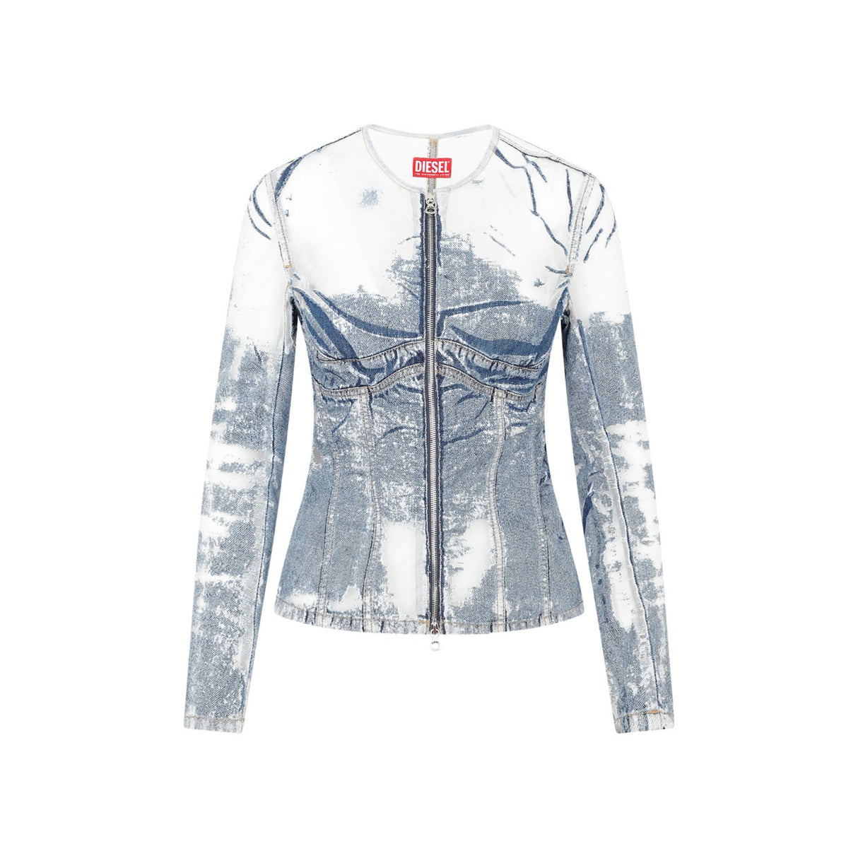 DIESEL Fashionable Blue Jacket for Women - FW23 Collection