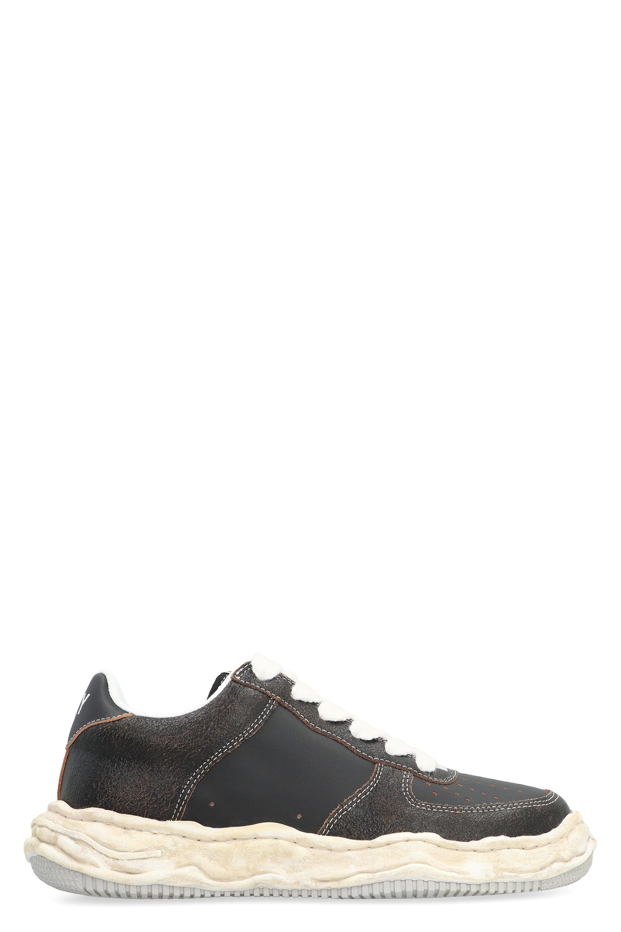 MAISON MIHARA YASUHIRO	 Wayne Leather Low-Top Retro Sneakers