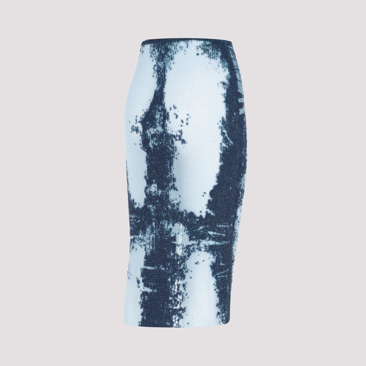 Women's Blue Metallic Skirt - SS24 Collection