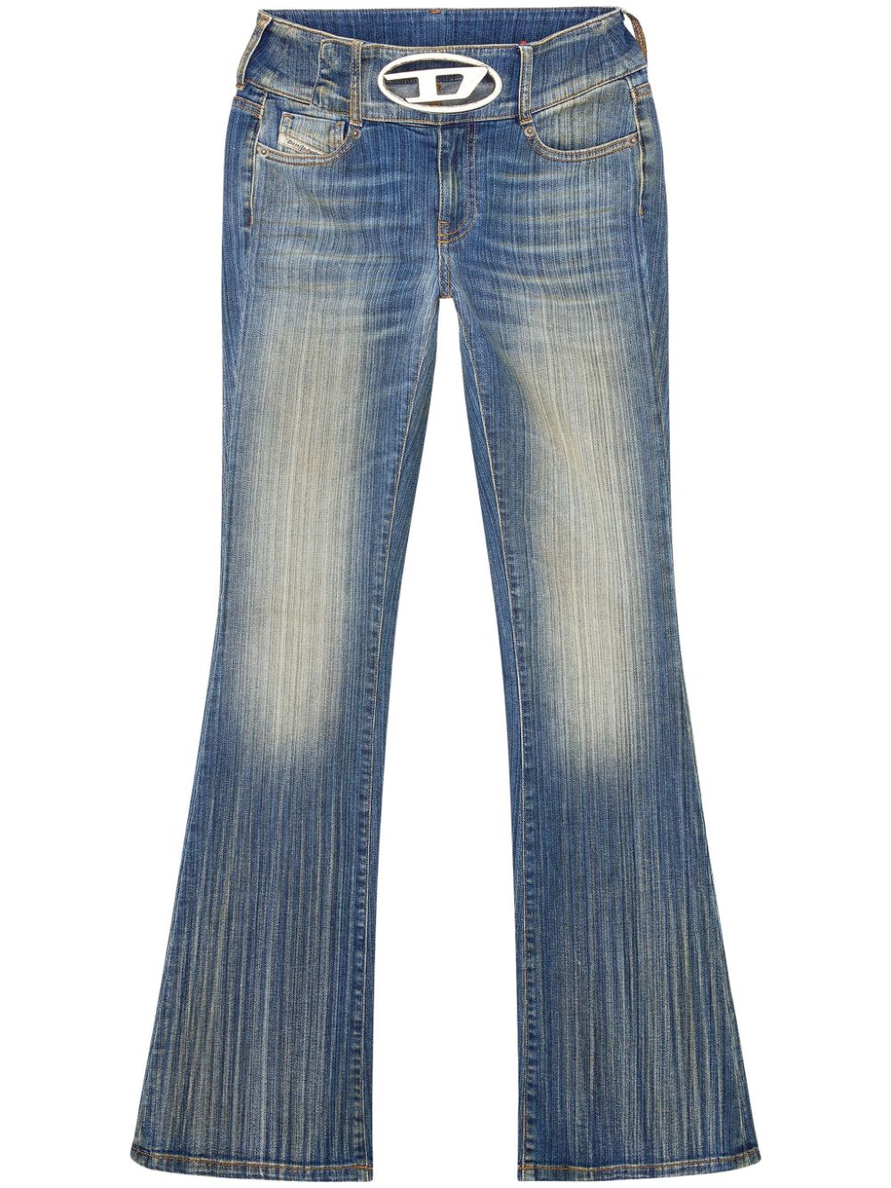 DIESEL Flared Denim Jeans for Women - Light Blue - FW24