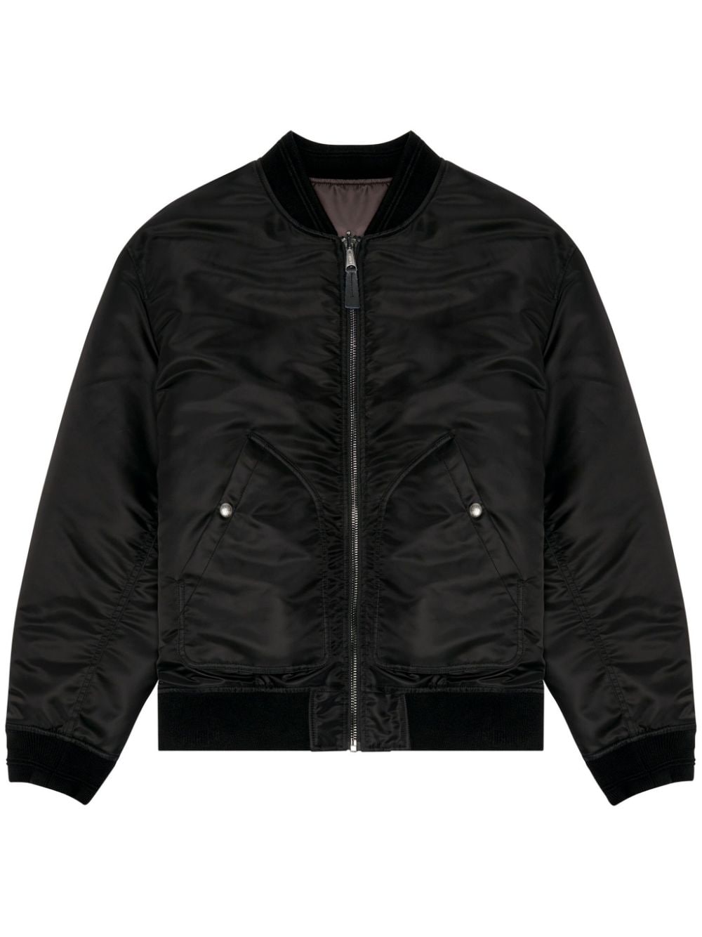 DIESEL Ribbed Collar Zip Jacket for Men