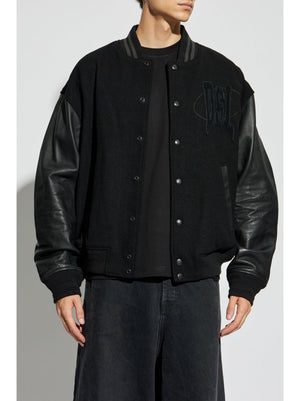 DIESEL Urban Black Leather Jacket