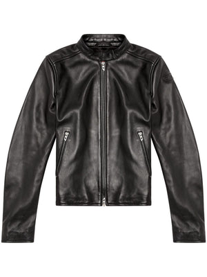 DIESEL Lambskin Mock Neck Jacket for Women