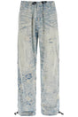 DIESEL Distressed Denim Jacquard Pants - Size L