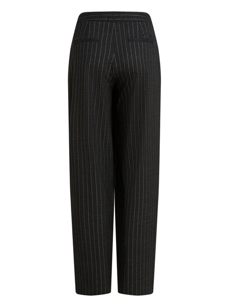 KARL LAGERFELD Chic Pants with Silver Stripes for Women