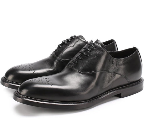 DOLCE & GABBANA Marsala Lace-Up Men's Oxfords