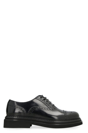 Leather Lace-Up Brogue Shoes for Men