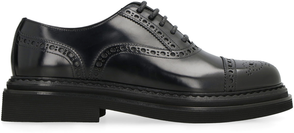 Formal Black Leather Oxford Shoes for Men