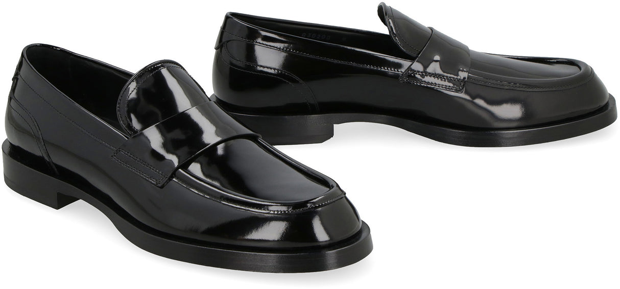 DOLCE & GABBANA Classic Black Leather Loafers for Men