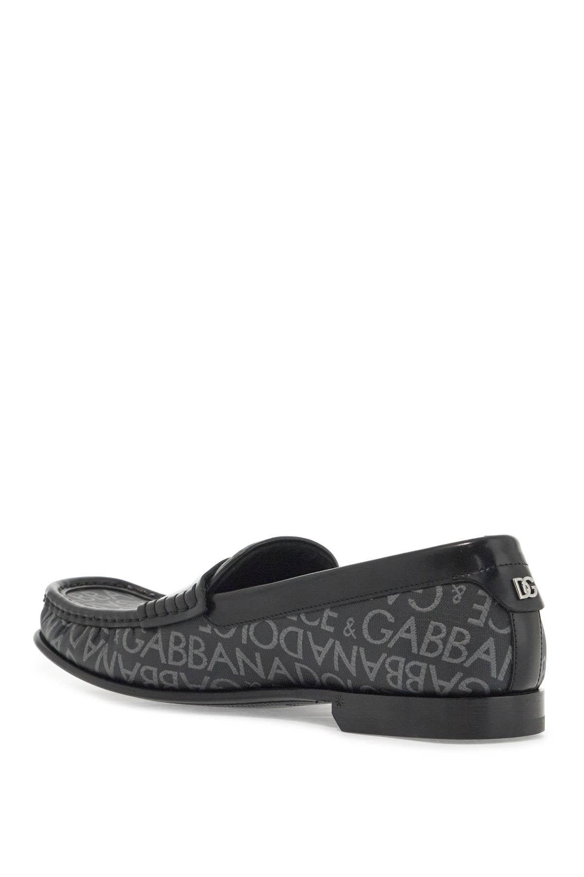 DOLCE & GABBANA Jacquard Canvas Loafers for Men