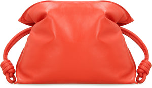 LOEWE Red Embossed Puffer Leather Clutch for Women