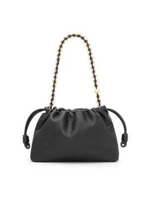 Black Leather Crossbody Bag for Women