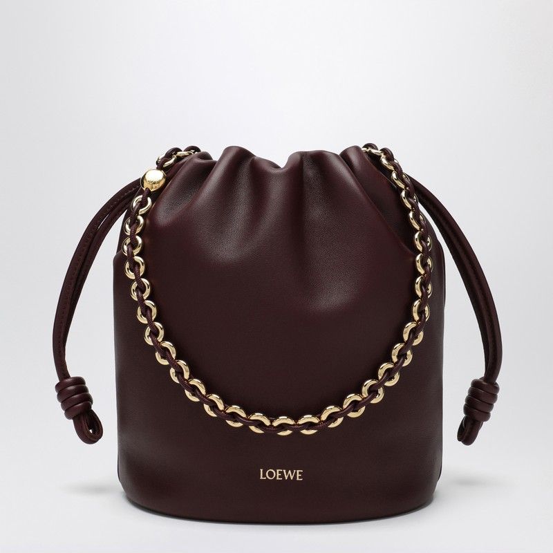 LOEWE Flamenco Mini Bucket Handbag in Luxurious Leather