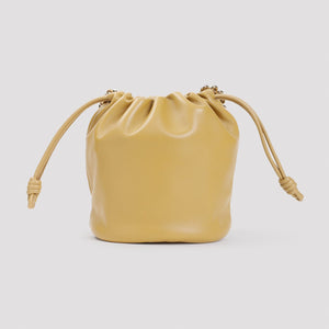 LOEWE Elegant Nude Leather Bucket Bag W:32CM H:24CM D:17CM