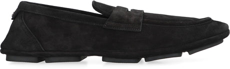 DOLCE & GABBANA Men's Black Suede Loafers for SS24