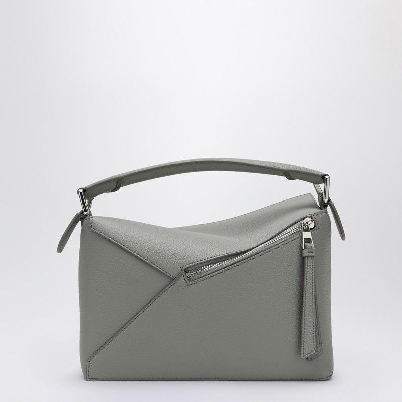 LOEWE Mini Pearl Grey Leather Crossbody Handbag