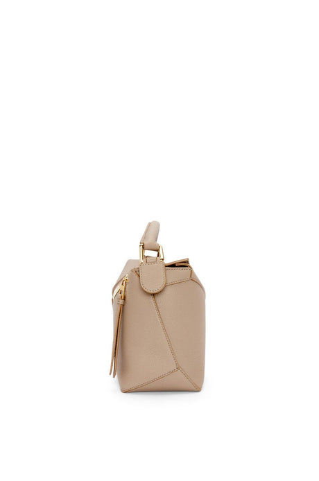 Small Puzzly Edge Shoulder & Crossbody Bag for Women - Sand