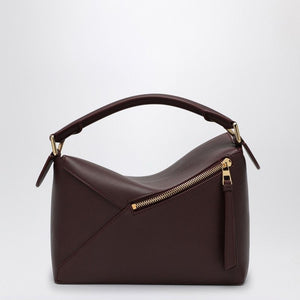 LOEWE Elegant Burgundy Mini Puzzle Shoulder Bag