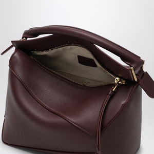 LOEWE Elegant Burgundy Mini Puzzle Shoulder Bag