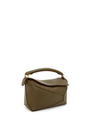 LOEWE Mini Puzzle Calfskin Handbag in Brown for Women