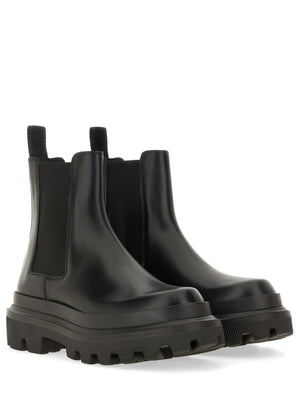 DOLCE & GABBANA Brushed Leather Boots for Men