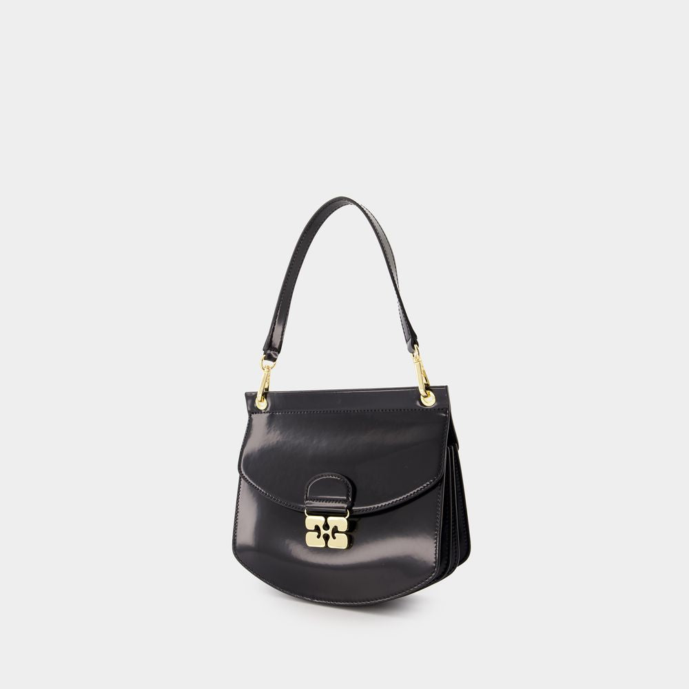 GANNI Eco-Chic Mini Black Pouch