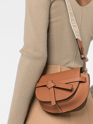 LOEWE Women's Beige Mini Gate Dual Crossbody Handbag