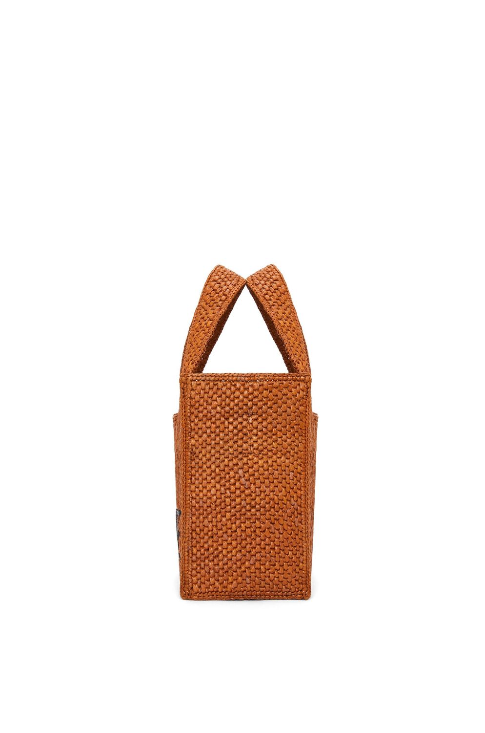 Túi Xách Tote Cỡ Nhỏ Màu Đen Cho Nữ - Da Bê Và Raffia