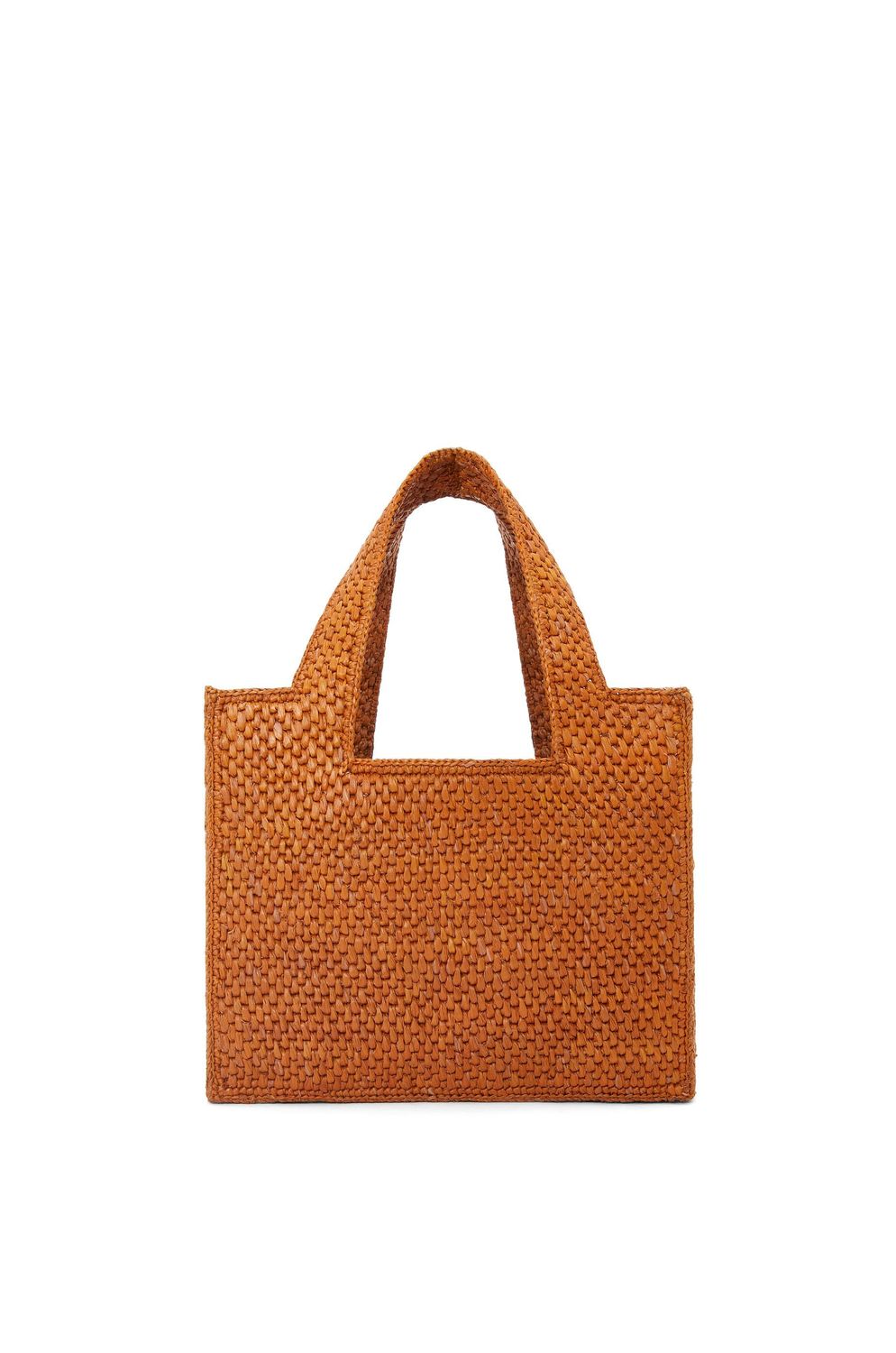 Túi Xách Tote Cỡ Nhỏ Màu Đen Cho Nữ - Da Bê Và Raffia