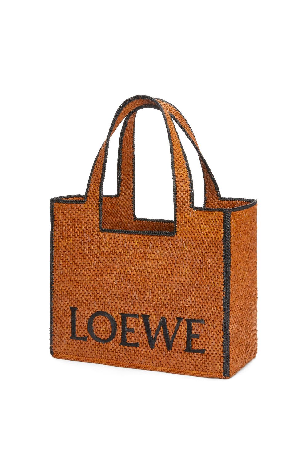 大号LOEWE字母拼接帆布手提包