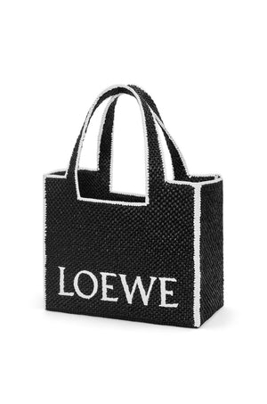 大号LOEWE字母拼接帆布手提包