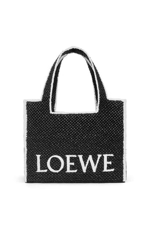 大号LOEWE字母拼接帆布手提包