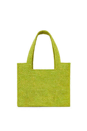 LOEWE Medium Font Raffia Tote