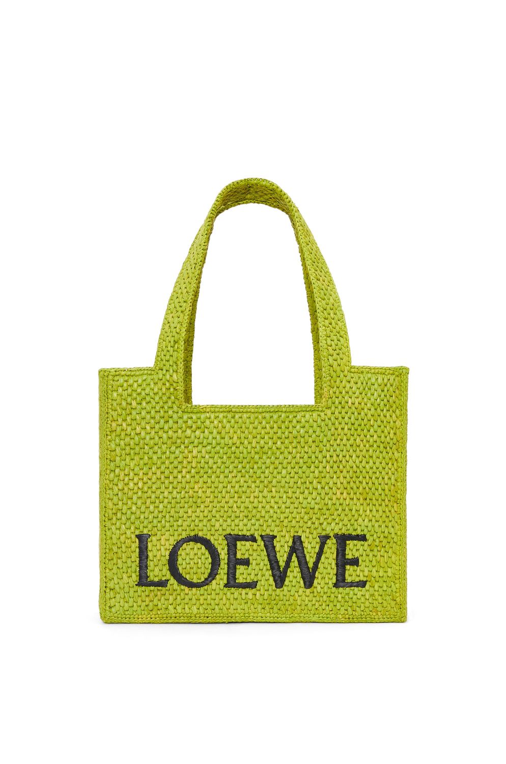 LOEWE Medium Font Raffia Tote