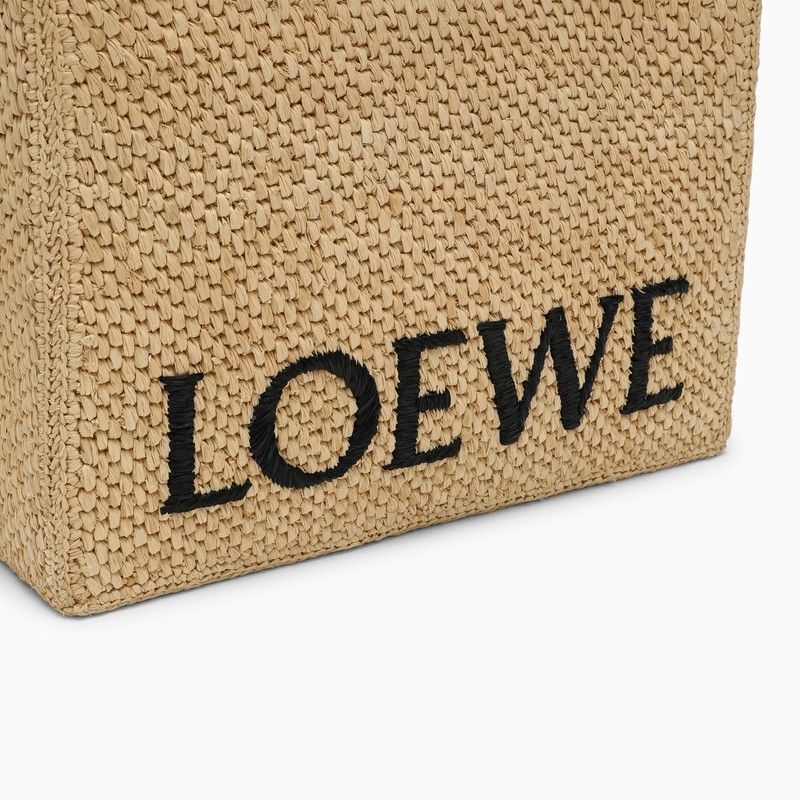 大号自然草编手提包 - 来自S PAULAS IBIZA系列的 LOEWE