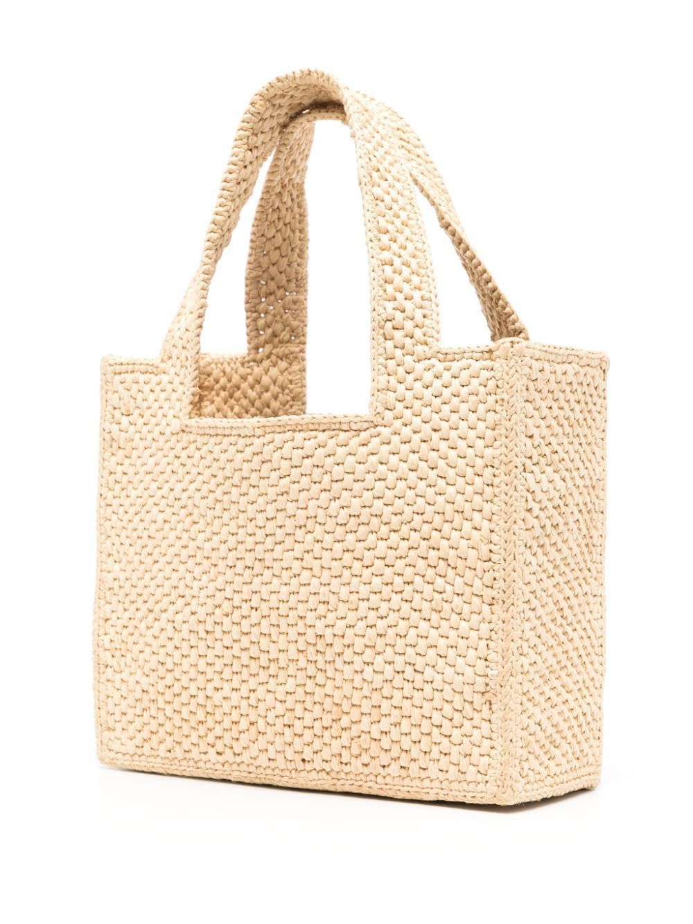 LOEWE Mini Natural Raffia Tote Handbag for Women - FW24 Beige