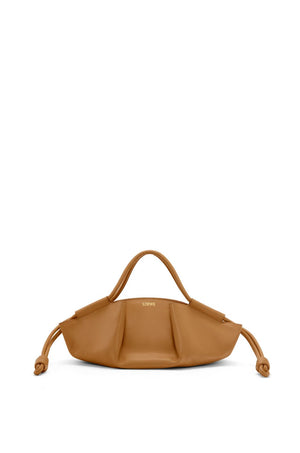 LOEWE Women's Small Top-Handle Oak Brown Calfskin Handbag for FW23