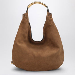 MOSCHINO COUTURE Slouchy Suede Shoulder Handbag