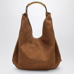 MOSCHINO COUTURE Slouchy Suede Shoulder Handbag