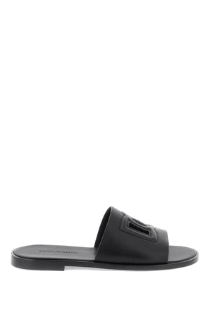 Quilted DG Cut-Out Slide Sandals