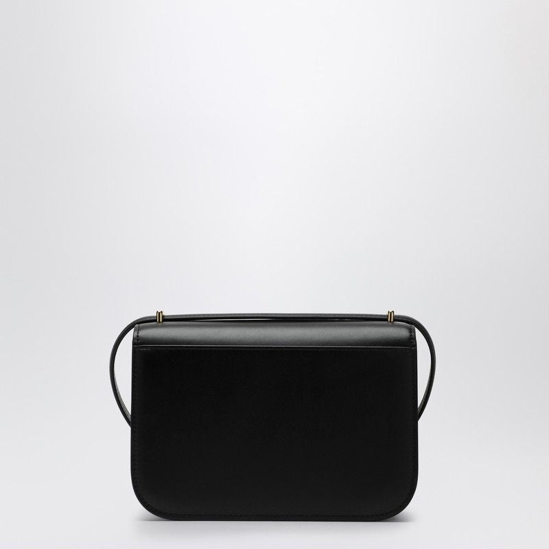 LOEWE Elegant Small Black Leather Crossbody Handbag