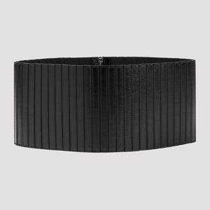 ALAIA Striped Leather Corset Belt for Women - Spring/Summer '24